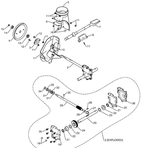 Auger Housing / Impeller Assembly - A Diagram and Parts List for 15530SBXLS (96193004001)(2009-06) Husqvarna Snow Blower