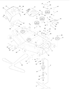 52 Cutting Deck Diagram and Parts List for IZ5223VAN (968999706)(2008-12) Husqvarna Lawn Mower