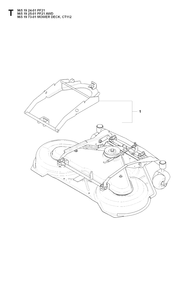 Part Location Diagram of 502300003 Husqvarna Cutting Deck