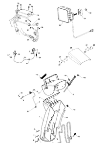 Control Panel And Discharge Chute 3 Diagram and Parts List for ST430  Husqvarna Snow Blower
