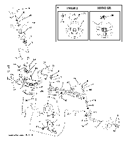 Steering Diagram and Parts List for LTH1742T (96041006701)(2008-11) Husqvarna Lawn Tractor
