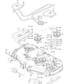 Mower Deck / Cutting Deck Diagram and Parts List for Z560X (96793040100)(2018-08) Husqvarna Lawn Mower