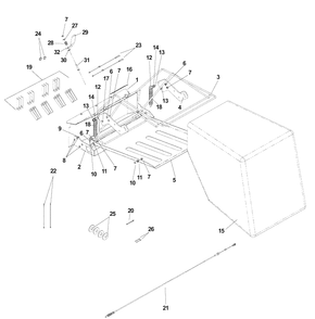 Bagger Assembly Diagram and Parts List for DT22BNR (968999367)(2005-11) Husqvarna Seeder