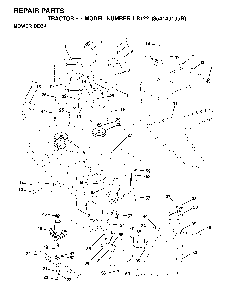 Mower Deck / Cutting Deck Diagram and Parts List for LR122 (954140105B)(2000-01) Husqvarna Lawn Tractor