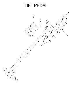 Pedals Diagram and Parts List for IZ5223KOA (968999208)(2004-09) Husqvarna Lawn Tractor