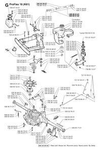 Transmission 2 Diagram and Parts List for PF18 2000-03 Husqvarna Lawn Tractor