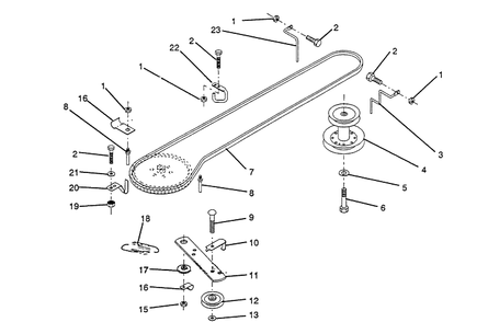 Part Location Diagram of 532123400 Husqvarna Pulley, Engine