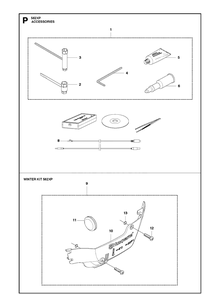Accessories Diagram and Parts List for 562XP 2011-06 Husqvarna Chainsaw