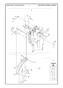 Blade Guard - 18-Inch/20-Inch Diagram and Parts List for FS520 (FS 524)(2007-08) Husqvarna Circular Saw