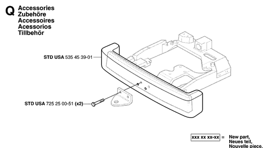 Accessories Diagram and Parts List for PR15 (953535001)(2004-01) Husqvarna Lawn Mower