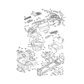 Chassis Diagram and Parts List for YTH2348-917240440  Husqvarna Lawn Tractor