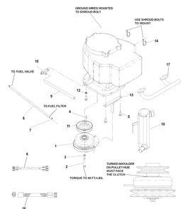 Briggs And Stratton Engine Assembly Diagram and Parts List for CZ4818 (968999276)(2004-09) Husqvarna Lawn Mower