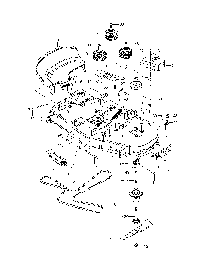 Mower deck/cutting deck Diagram and Parts List for 967262401-00  Husqvarna Lawn Mower