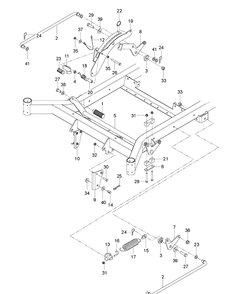 Mower Lift / Deck Lift Diagram and Parts List for MZ54 (96769610200)(2018-04) Husqvarna Lawn Mower