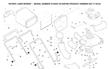 Part Location Diagram of 532190610 Husqvarna Housing