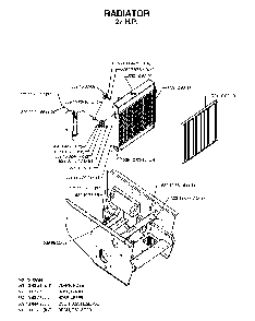 Cooling System Diagram and Parts List for BZ34C (968999316)(2006-04) Husqvarna Lawn Tractor