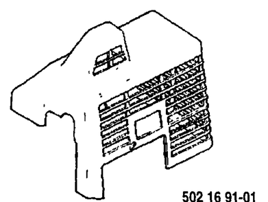 Cover Complete Diagram and Parts List for 22RL 1989-09 Husqvarna Trimmer