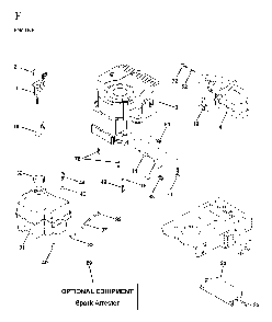 Engine And Cutting Equipment Diagram and Parts List for YTH160 (HEYTH160C, 954170005)(1997-02) Husqvarna Lawn Tractor