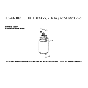 Engine >> Starter Diagram and Parts List for 96041039400  Husqvarna Lawn Tractor