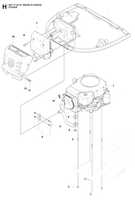 Part Location Diagram of 544013401 Husqvarna Exhaust Pipe Assembly