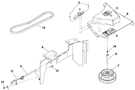 Drive Kit Assembly - 52 Inch Deck Diagram and Parts List for HCS9 2005-03 Husqvarna Lawn Tractor Accessories