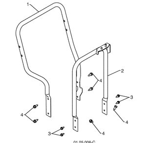 Handles 5 Diagram and Parts List for ST276EP (96191003200)(2009-09) Husqvarna Snow Blower