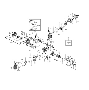 Engine Diagram and Parts List for 125RJ (545103434)(20103100001-Current) Husqvarna Brush Cutter