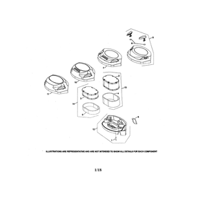 Engine >> Air Intake Diagram and Parts List for YTH20K46-96043027700  Husqvarna Lawn Tractor