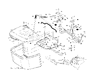 Bagger Diagram and Parts List for CTH220TWIN (96061019102)(2007-11) Husqvarna Lawn Tractor
