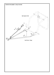 Pointer Attachment - Single Pointer Diagram and Parts List for FS520 (FS 524)(2007-08) Husqvarna Circular Saw