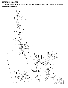 Steering Diagram and Parts List for LTH1342 (LTH1342C, 954567031)(2001-11) Husqvarna Lawn Tractor