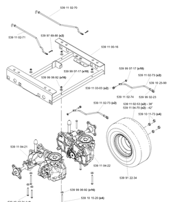 Ezt Diagram and Parts List for Z4218KOA (968999282)(2005-08) Husqvarna Lawn Mower