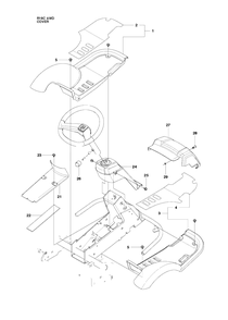 Cover 3 Diagram and Parts List for R16CAWD (966830301)(2010-07) Husqvarna Lawn Tractor