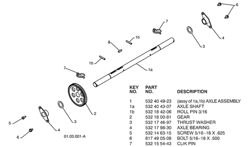 Drive-C 2 Diagram and Parts List for 15530SBLS (96193003801)(2009-06) Husqvarna Snow Blower