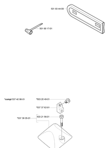 Accessories Diagram and Parts List for 338XPT 2005-03 Husqvarna Chainsaw
