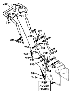 Part Location Diagram of 601002335 Husqvarna Handle, Upper