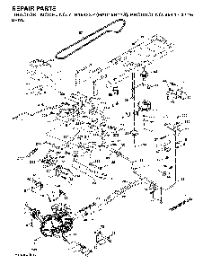 Drive Diagram and Parts List for YTH1542XP (HAU15H42G, 954170225)(2004-09) Husqvarna Lawn Tractor