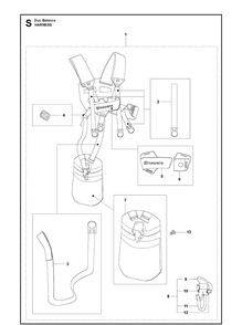 Harness Diagram and Parts List for 326LDX 20091800001-Current Husqvarna Edger