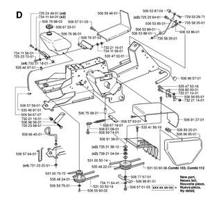 Chassis / Frame Diagram and Parts List for R16 (953521401)(2006-01) Husqvarna Lawn Tractor