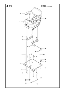 Part Location Diagram of 579553501 Husqvarna Seat