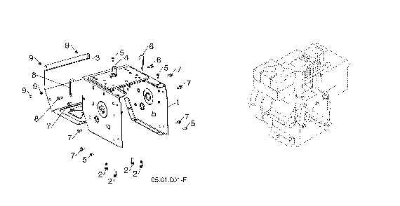 Frame Diagram and Parts List for 96193009703  Husqvarna Snow Blower