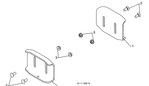 Bearings - Auger Housing And Skid Plates 1 Diagram and Parts List for 924SB (96193003500)(2008-10) Husqvarna Snow Blower
