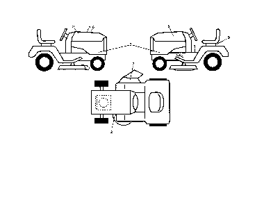 Decals Diagram and Parts List for YTH18K46-96043021800  Husqvarna Lawn Tractor