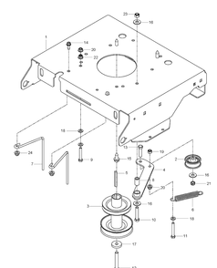 Engine Plate Diagram and Parts List for RZ3019BF (96658210102)(2015-05) Husqvarna Lawn Mower