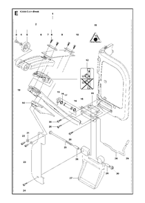 Spray System Diagram and Parts List for K3000CUT-N-BREAK 2009-05 Husqvarna Circular Saw
