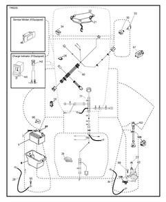 Electrical Diagram and Parts List for YTH2042 2020 Husqvarna Lawn Tractor