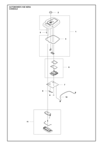 Console Diagram and Parts List for 310ENERA  Husqvarna Lawn Mower