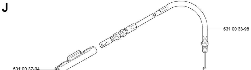 Throttle Controls 2 Diagram and Parts List for 155BT 20053300001-Current Husqvarna Leaf Blower / Vacuum