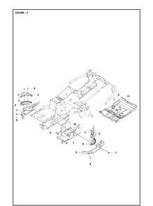 Cover 3 Diagram and Parts List for R316TX  Husqvarna Lawn Mower