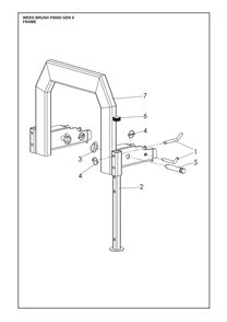 Frame Diagram and Parts List for ARWB580XV1  Husqvarna Lawn Tractor Accessories